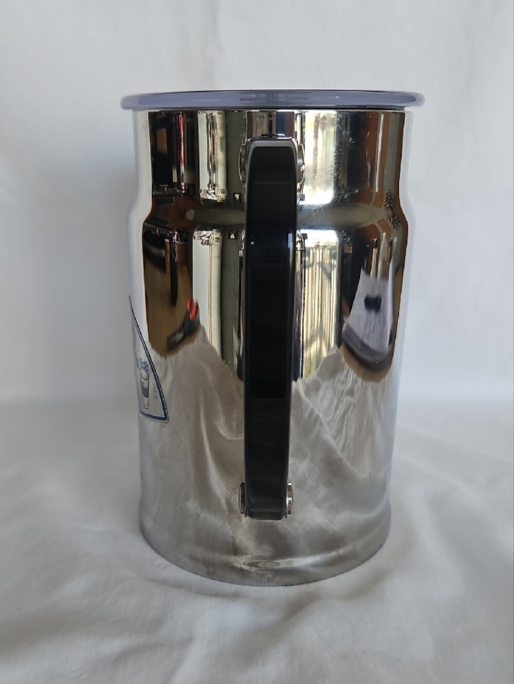 Nespresso Silver and Black Stainless Milk Frother - Picture 3 of 8